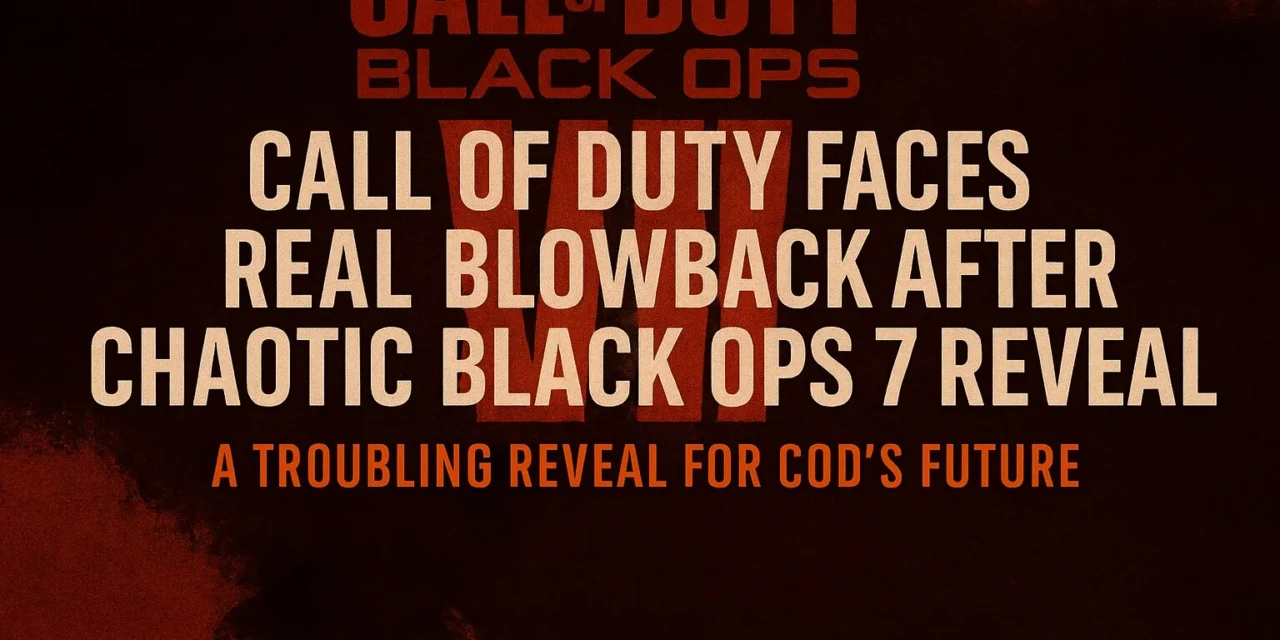 Call of Duty faces real blowback after chaotic Black Ops 7 reveal Call of Duty faces real blowback after chaotic Black Ops 7 reveal
